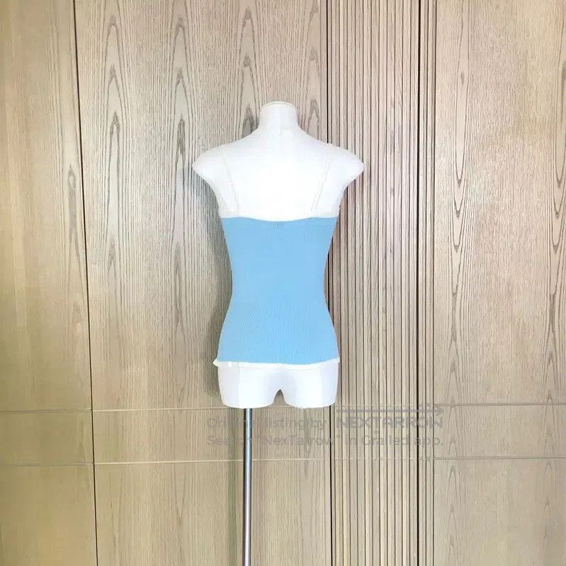 Chanel Chanel Summer Blue Cotton Sleeveless Top . Size S / US 4 / IT 40 - 2 Thumbnail