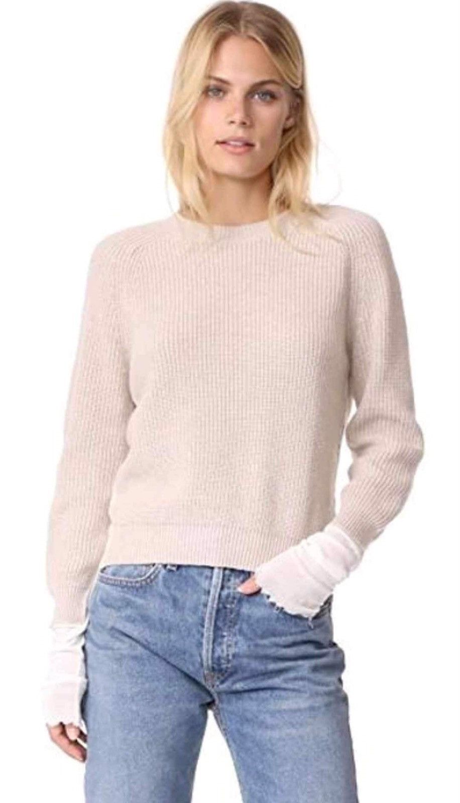 Helmut Lang Helmut Lang Extended Cuff Rib Knit Sweater Size M Size M / US 6-8 / IT 42-44 - 1 Thumbnail