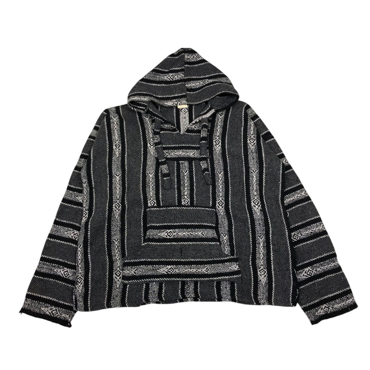 Vintage 🔥VINTAGE PULL OVER HOODIE NAVAJO DESIGN TEJIDOS EL ESFUERZO Size US M / EU 48-50 / 2 - 1 Thumbnail