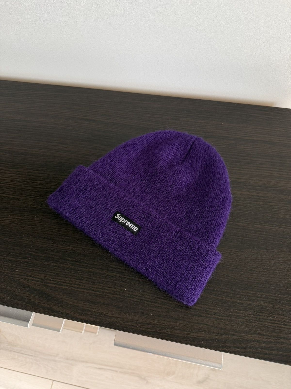 Supreme Supreme mohair wool beanie FW18 purple hat Size ONE SIZE - 2 Thumbnail