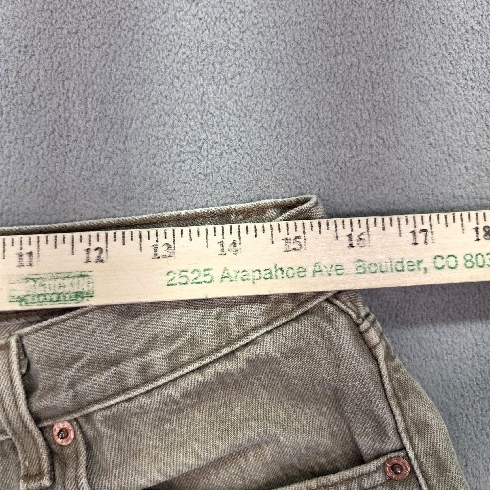 Levi's VINTAGE Levi's 501 Jeans Mens Brown Straight 30x29 Button Fly USA 90s Jeans Mens Brown Straight 30x29 5-Pocket Size US 30 / EU 46 - 2 Thumbnail
