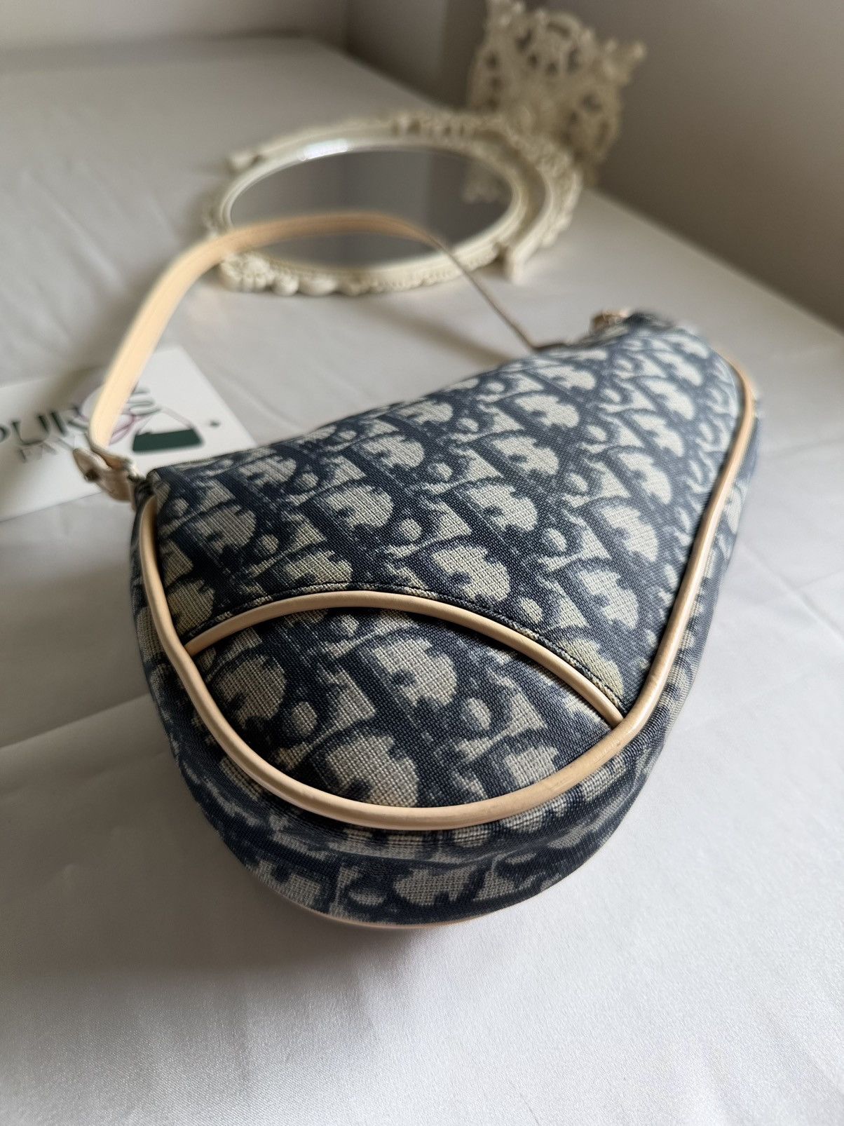 Dior CHRISTIAN DIOR John Galliano Saddle Mini Blue Coated Canvas Size ONE SIZE - 8 Thumbnail