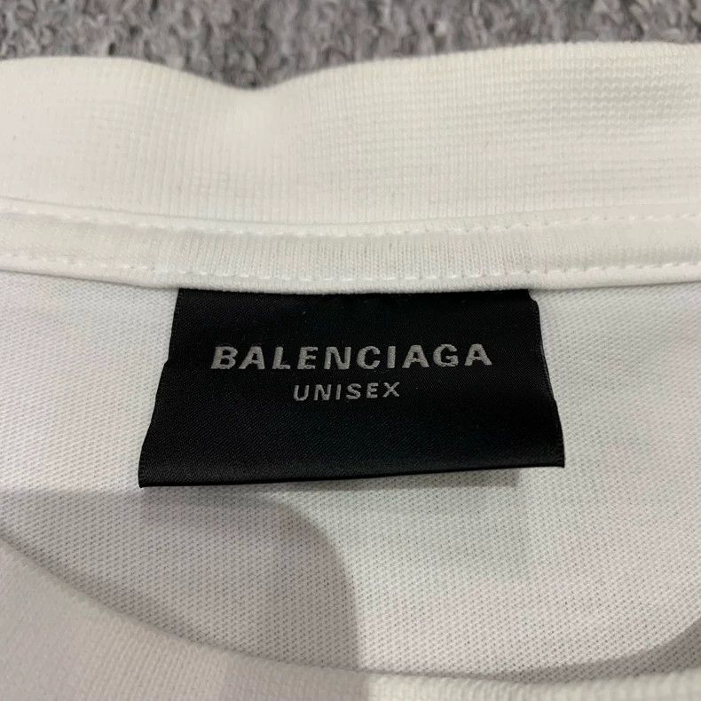Balenciaga Balenciaga White destroyed letter logo short-sleeve Size US XS / EU 42 / 0 - 4 Thumbnail
