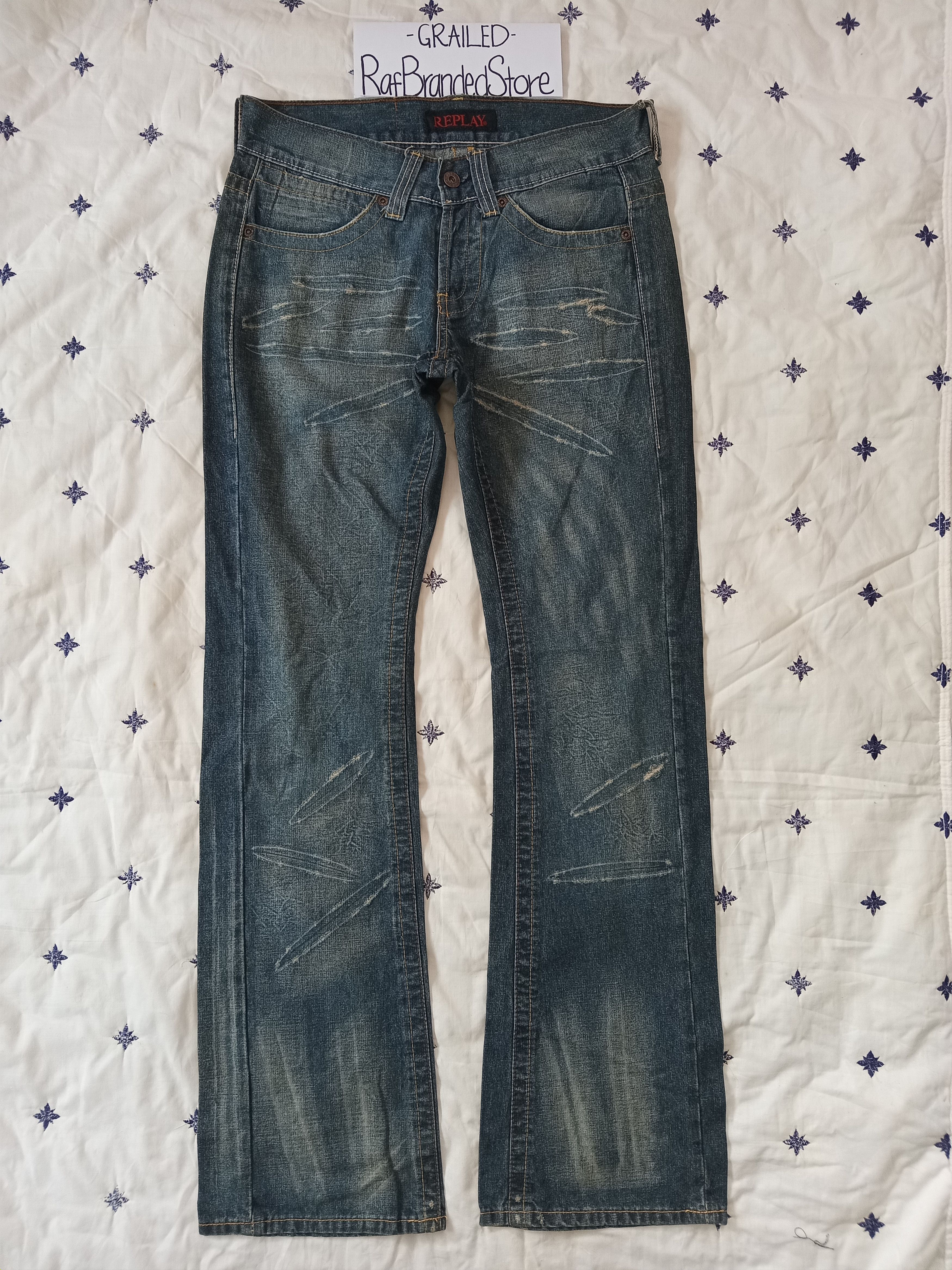 Vintage💥REPLAY Distressed Flare Jeans
