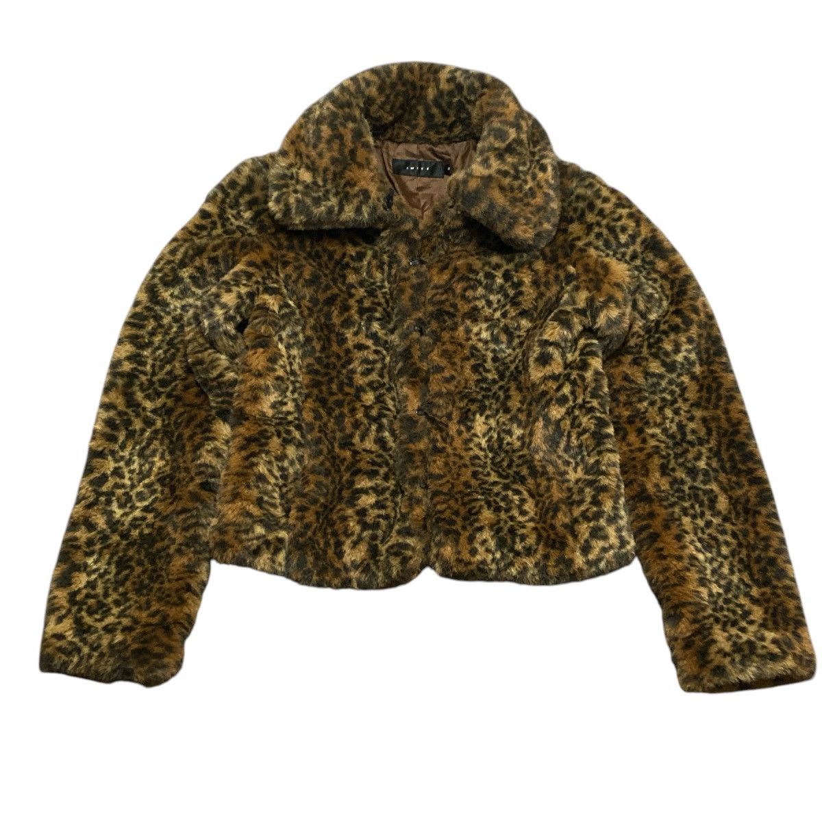 Vintage Faux fur leopard avant garde short coat Size S / US 4 / IT 40 - 1 Thumbnail