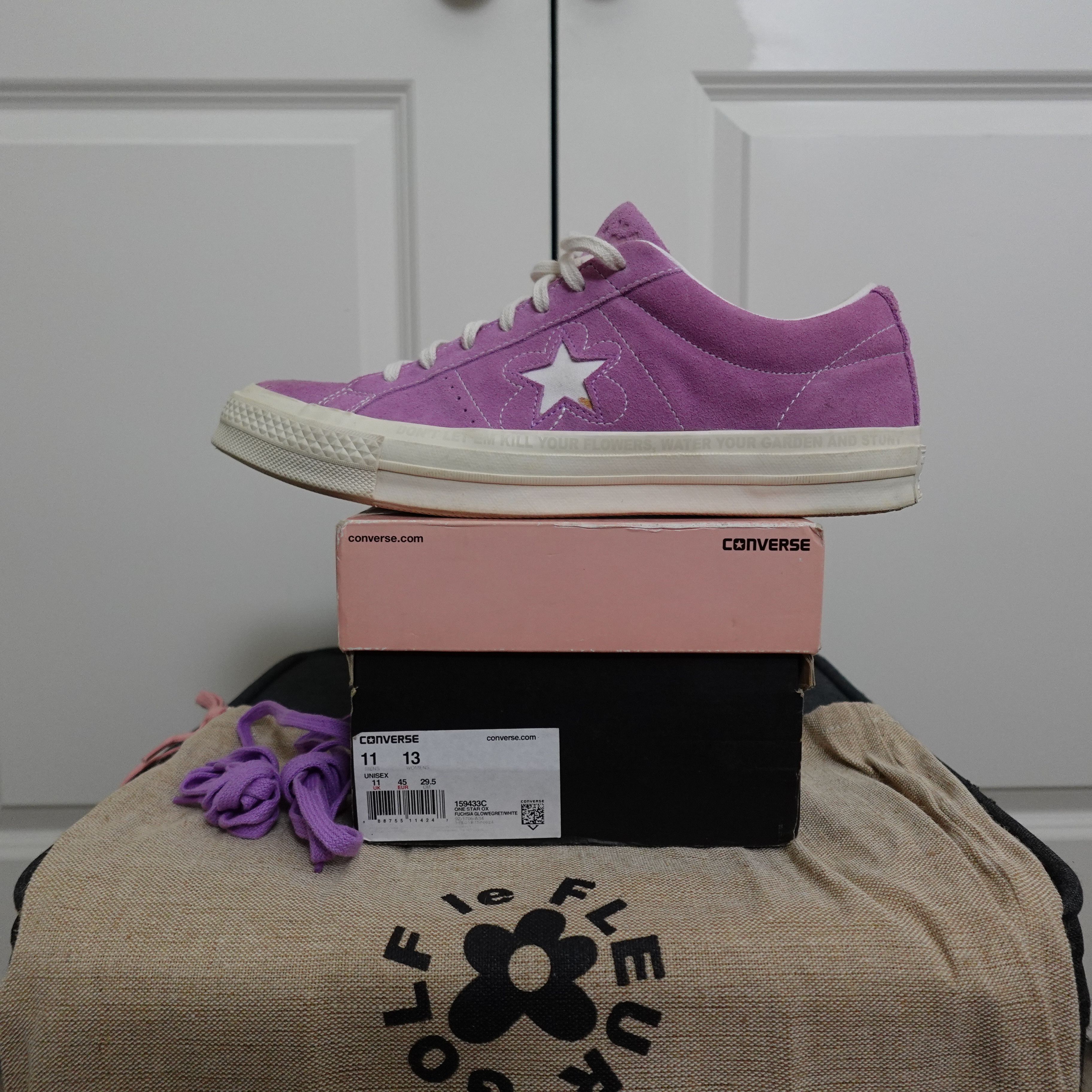 Converse x Golf Le Fleur One Star Fuchsia Glow Purple