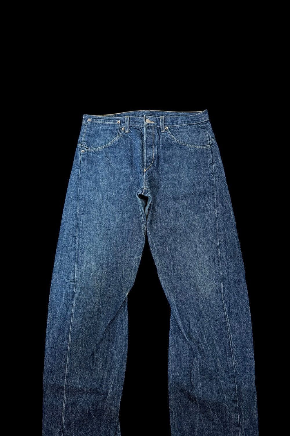 Levi's Levi’s Engineered Navy Baggy Flared Twisted Denim Jeans Y2K Size US 34 / EU 50 - 6 Thumbnail