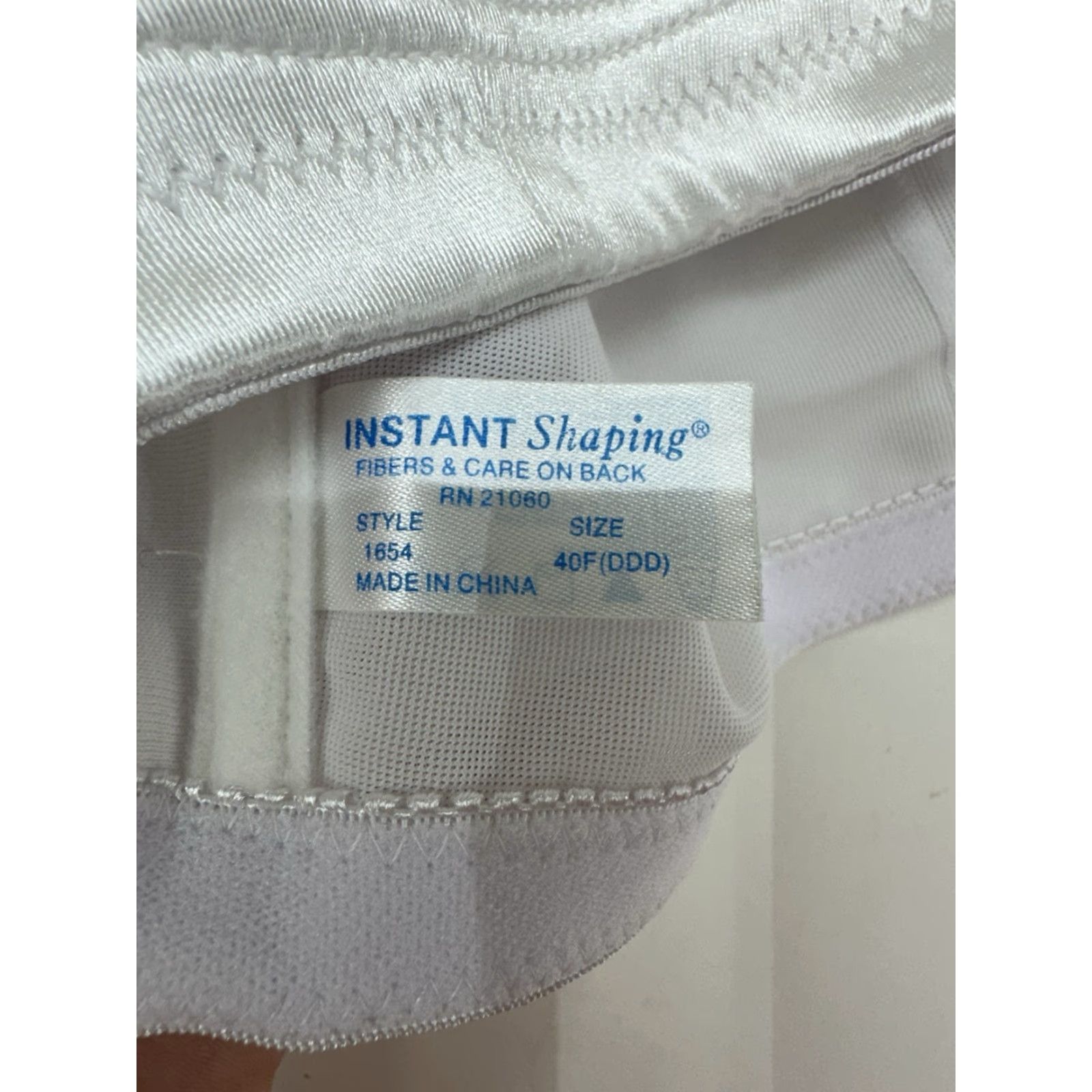Vintage VINTAGE Plusform Bra White Front Closure 40DDD 40F NWTs Womens Adjustable Strap Front Clasp Push-Up Shaping Modern? Size ONE SIZE - 4 Thumbnail