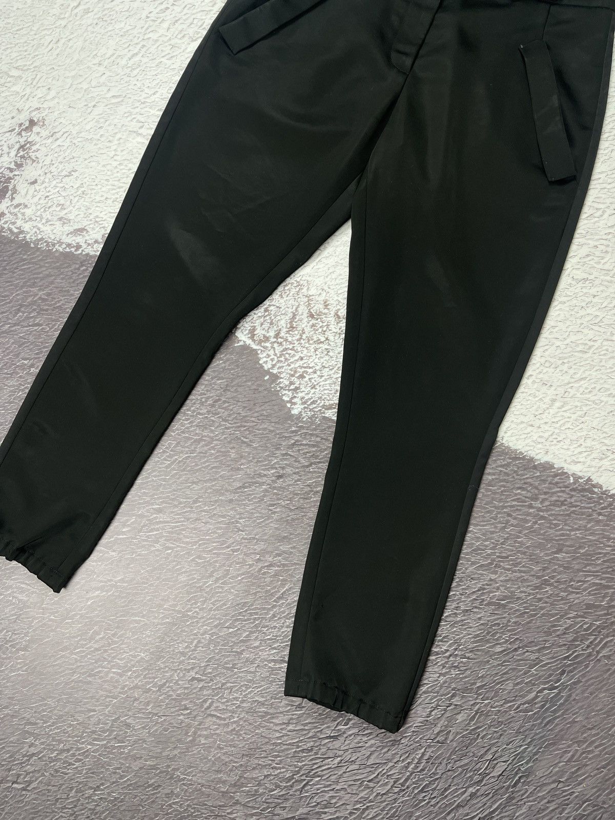 Prada Prada bondage style black triacetate shimmer women’s pants Size 27" / US 4 / IT 40 - 6 Thumbnail