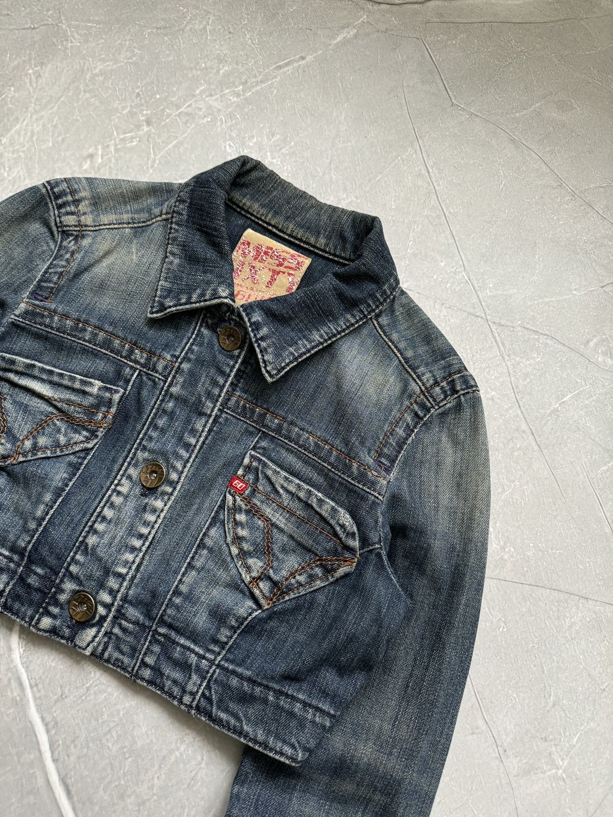 Miss Sixty Vintage Miss Sixtry Cropped Denim Jacket Y2K Avant Garde Size S / US 4 / IT 40 - 9 Thumbnail