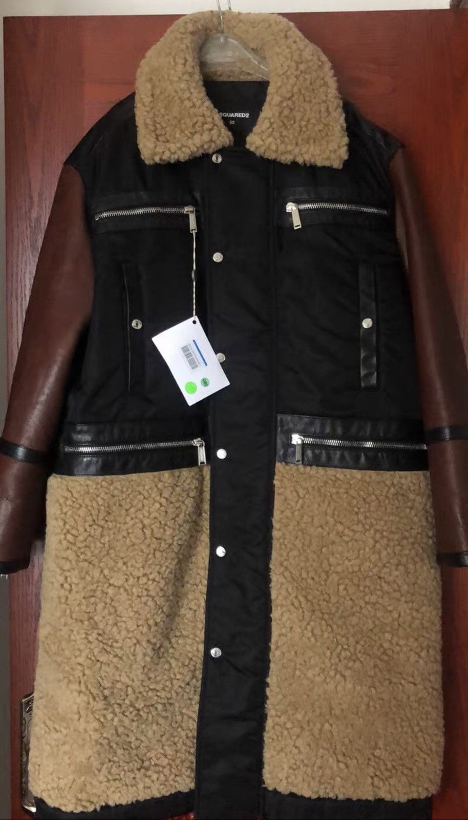Dsquared2 Dsquared2 Fur Leather Coat Size US L / EU 52-54 / 3 - 4 Thumbnail