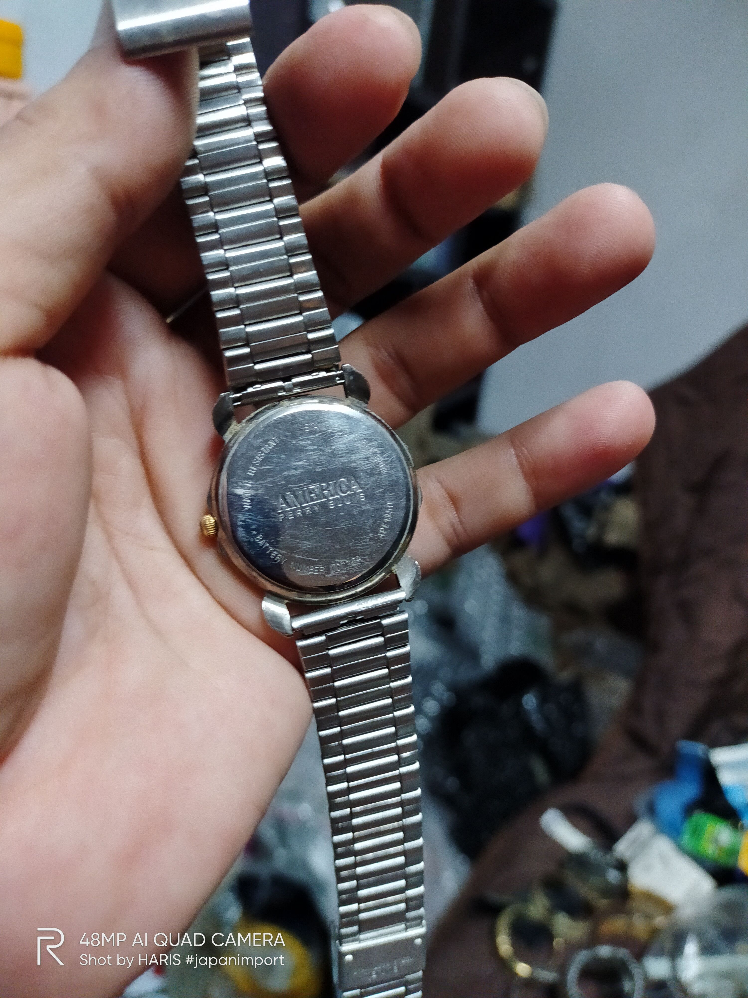 Japanese Brand AMERICA PERRY ELLIS 💥 RETRO MOON PHASE WATCH Size ONE SIZE - 8 Thumbnail