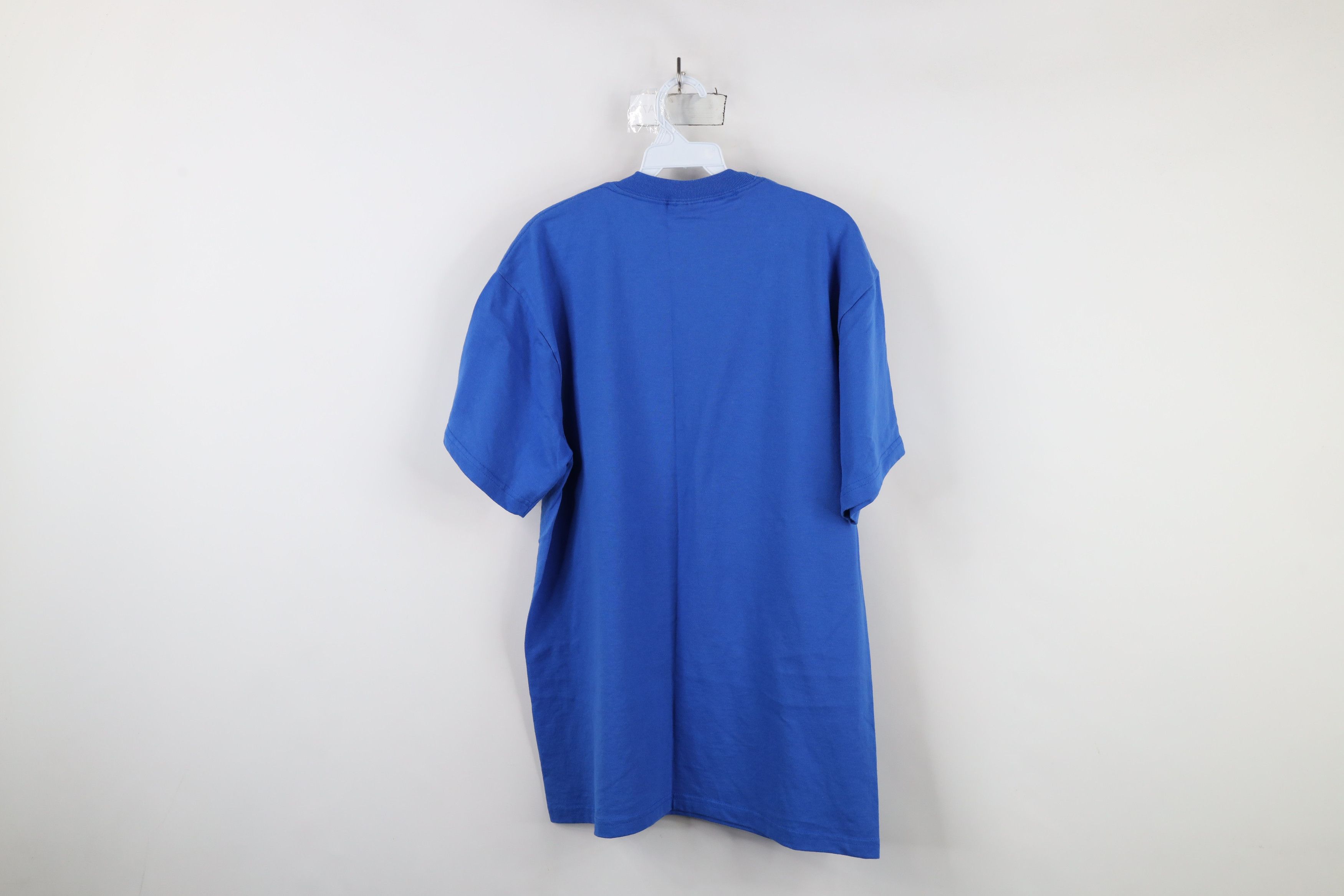 Vintage Vintage 90s Streetwear Blank Short Sleeve T-Shirt Royal Blue Size US L / EU 52-54 / 3 - 9 Thumbnail