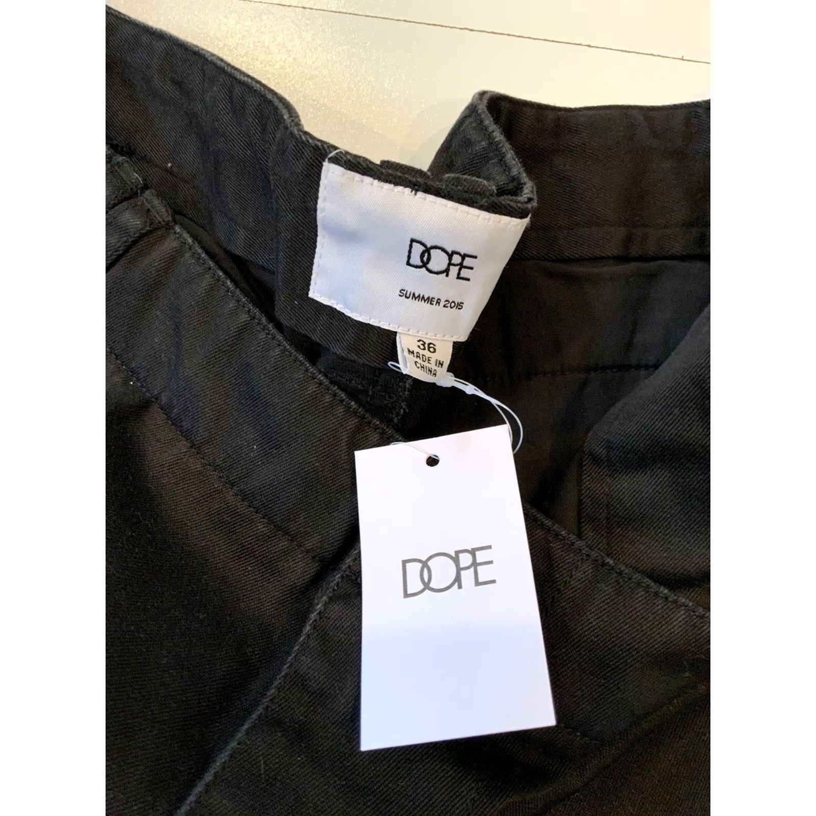 Vintage NWT Dope Clothing Summer 2015 Raw Edge Frayed Black Faded Chino Shorts Sz. 36 Men Black Chino Shorts 36 Mens Summer 2015 NWT Dope Clothing Size US 36 / EU 52 - 7 Thumbnail