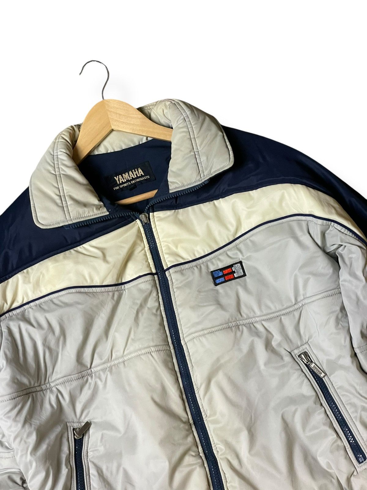Japanese Brand × Vintage × Yamaha Vintage YAMAHA Puffer Zipper Jacket (103) Size US L / EU 52-54 / 3 - 2 Thumbnail