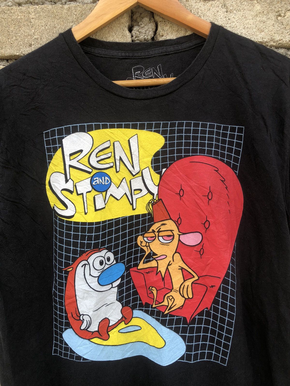 Cartoon Network Vintage Y2K Ren And Stimpy Cartoon Tshirt Size US L / EU 52-54 / 3 - 2 Thumbnail