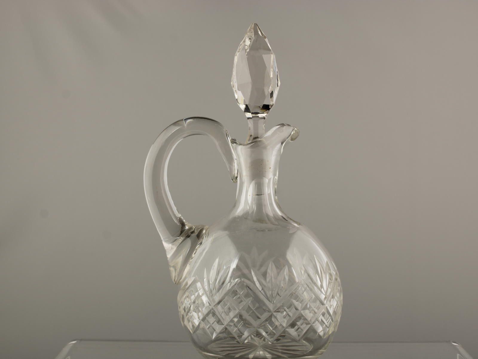 Unknown London Vintage Cut Crystal Glass Small Decanter Stopper 17.5 cm Size ONE SIZE - 3 Thumbnail