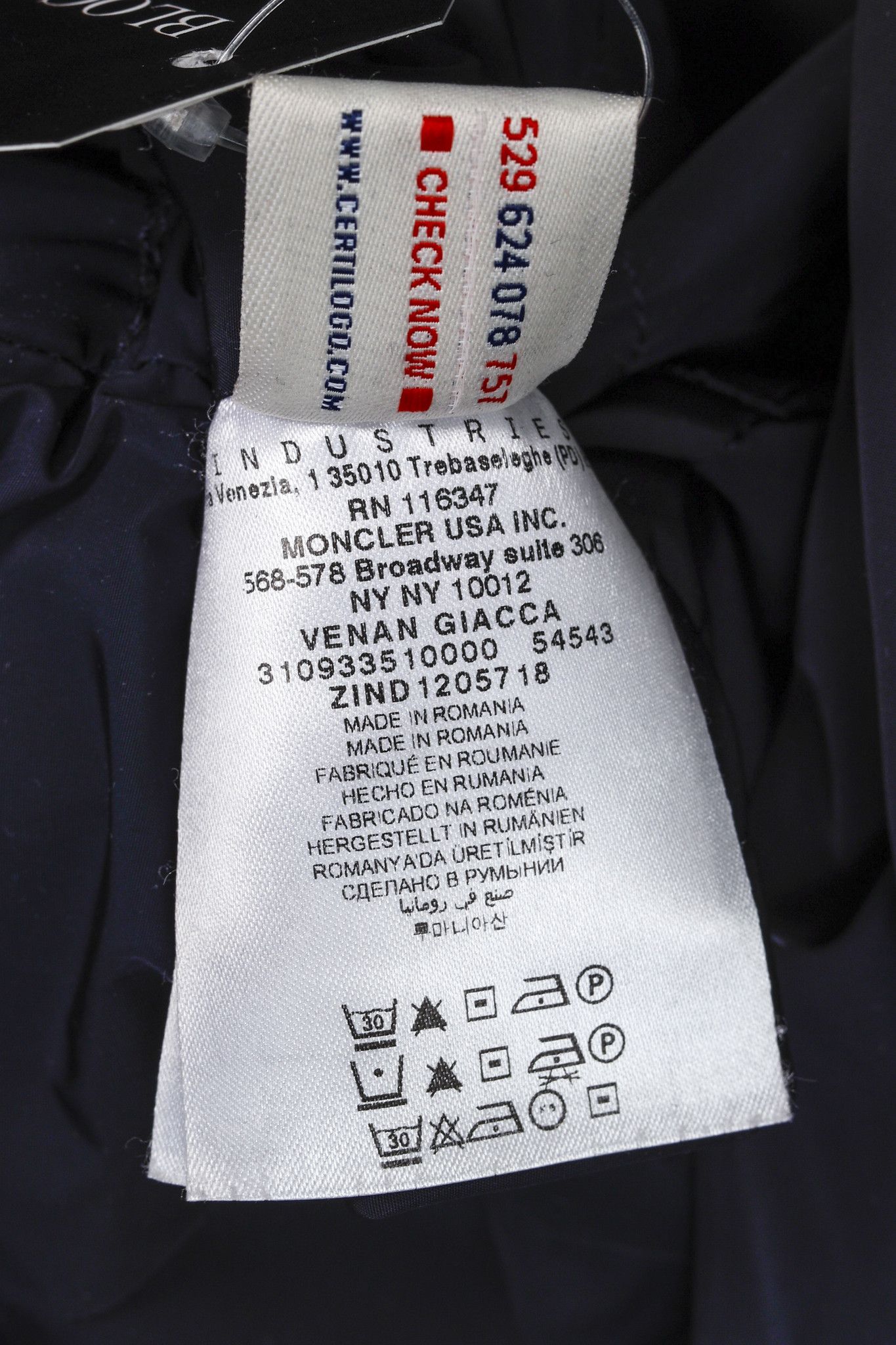 Moncler Moncler Nylon Navy Blue Jacket Blazer Size XS / US 0-2 / IT 36-38 - 13 Thumbnail