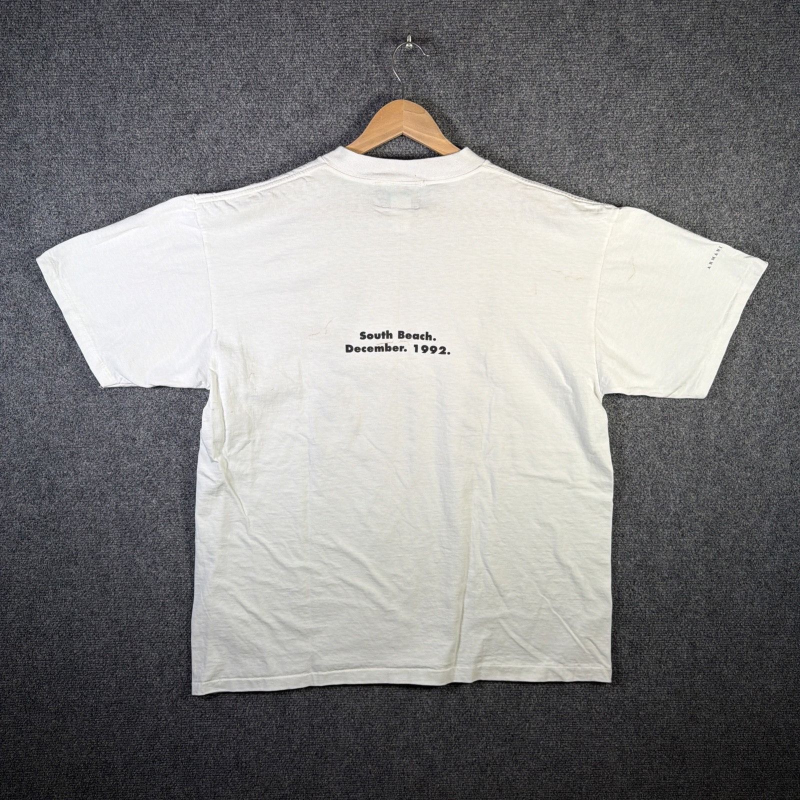 Armani Exchange Vintage Armani Exchange Shirt Mens XL White 90s Beach 1992 Size US XL / EU 56 / 4 - 5 Thumbnail