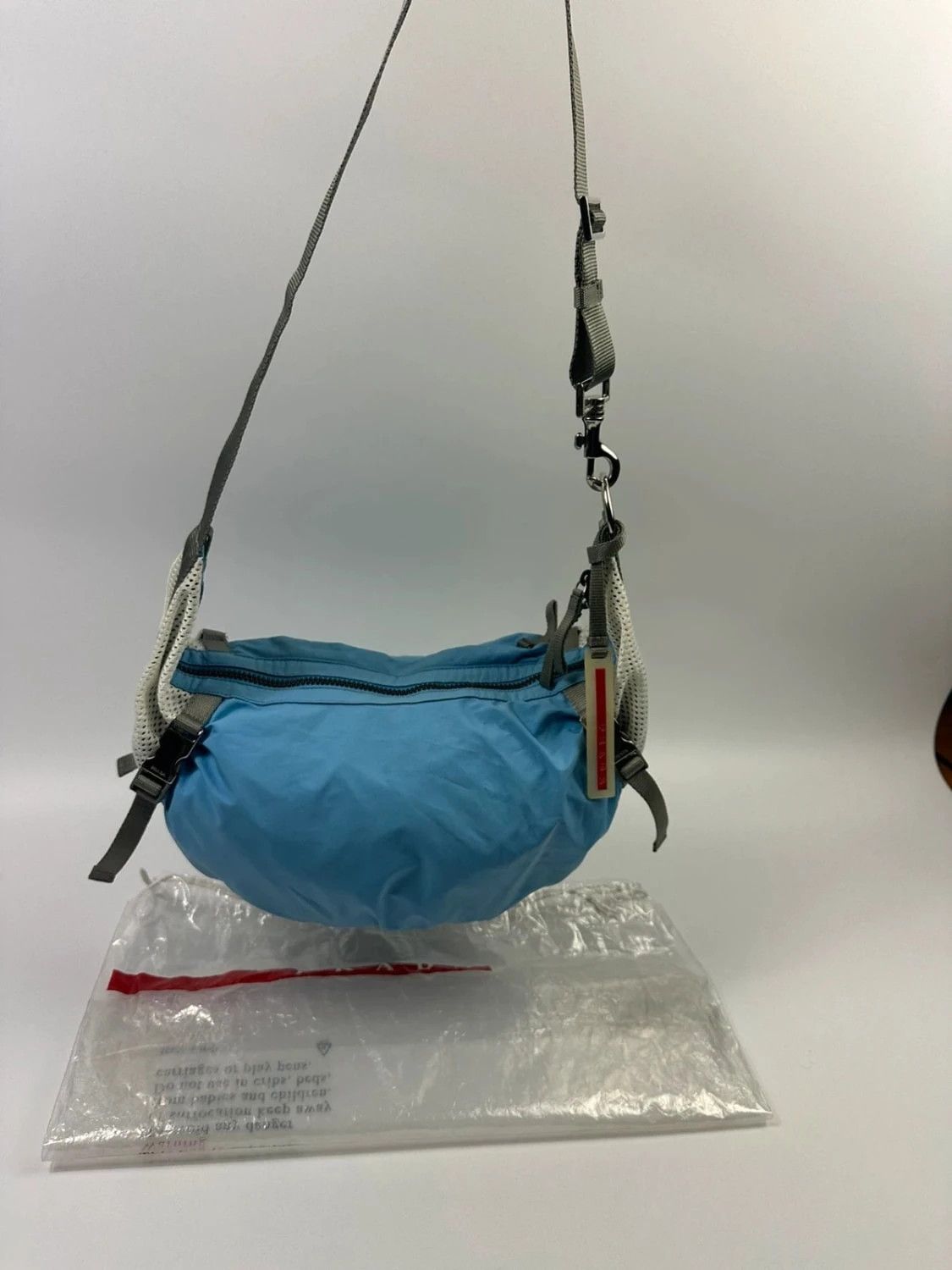 Prada Prada Sport 00´s Mesh Sky Blue Sling Bag Size ONE SIZE - 2 Thumbnail