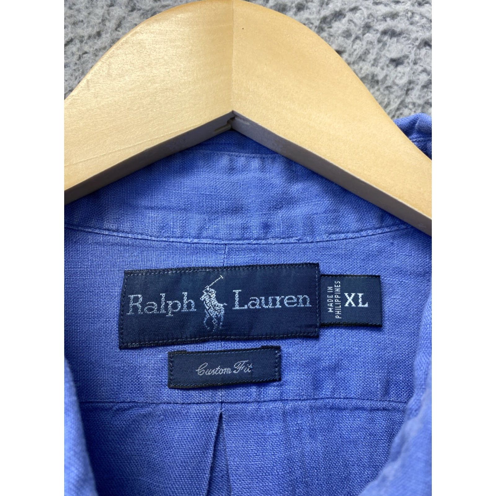 Polo Ralph Lauren Vintage Polo Ralph Lauren Men’s Classic Fit Linen Long Sleeve Shirt Blue Size XL Size US XL / EU 56 / 4 - 4 Thumbnail
