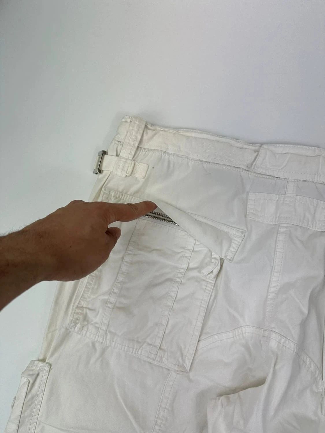 Dolce & Gabbana Dolce Gabbana SS2008 Multi Pockets White Cargo Pants Baggy Size US 40 / EU 56 - 12 Thumbnail