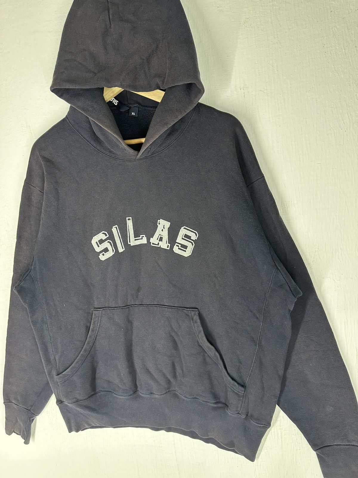 Silas Vintage Silas Spellout Box Logo Hoodie Sweatshirt Size US L / EU 52-54 / 3 - 4 Thumbnail