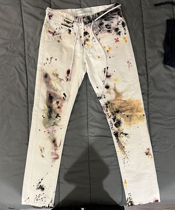 Off white discount jeans grailed