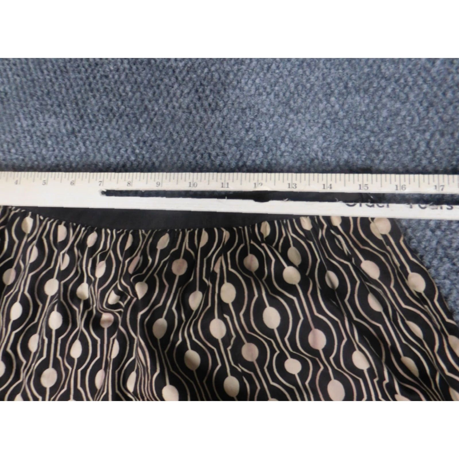 Talbots Talbots Skirt Womens 8 Brown A-line Polka Dot Knee Length Zipper Knit Cotton Regular Vintage No Size 30" / US 8 / IT 44 - 7 Thumbnail