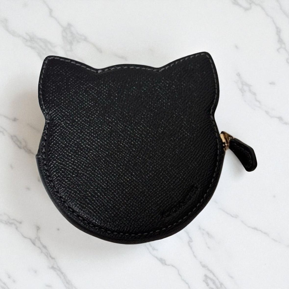 Coach Coach Coin Case With Halloween Cat in Black Leather CW464 Size ONE SIZE - 2 Thumbnail