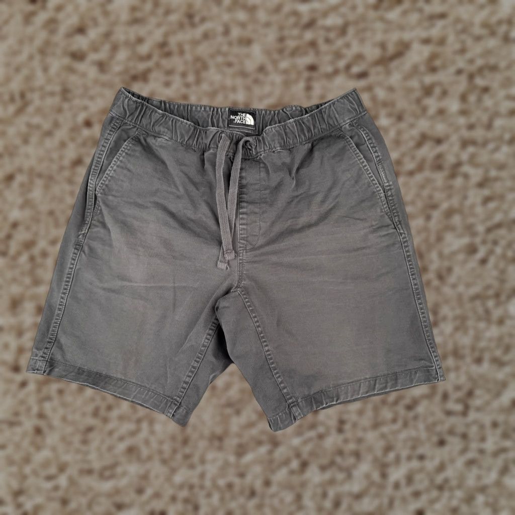 The North Face The North Face Shorts Men Medium Gray Cotton Blend Elastic Waist Drawstring 36x9 Outdoor Mens Size US 31 - 1 Thumbnail