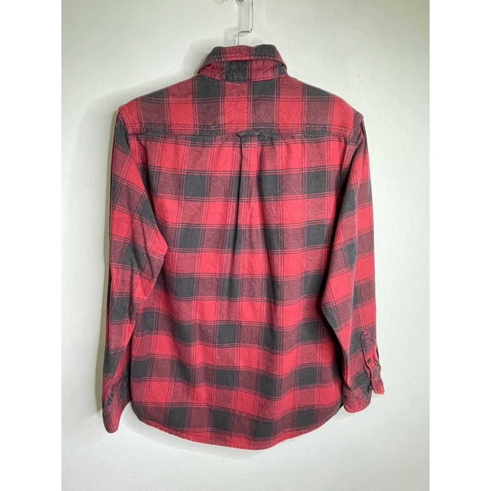JACHS NY Vintage Flannel Shirt Red Black Plaid Button Up M Size US M / EU 48-50 / 2 - 6 Thumbnail