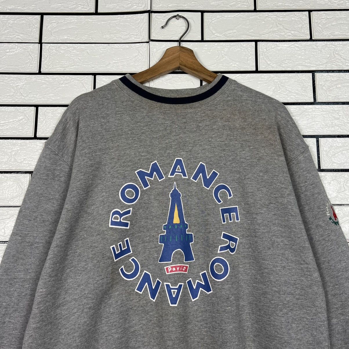 Vintage CasBis ROMANCE Paris Big Logo Crewneck Sweatshirt #3941-C180 Size US L / EU 52-54 / 3 - 2 Thumbnail