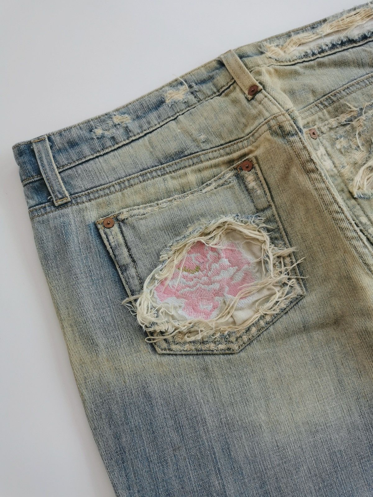 Joe's Cobain Grunge Y2K Joe’s Jeans Mud Wash Distressed Jeans Size 32" / US 10 / IT 46 - 9 Thumbnail