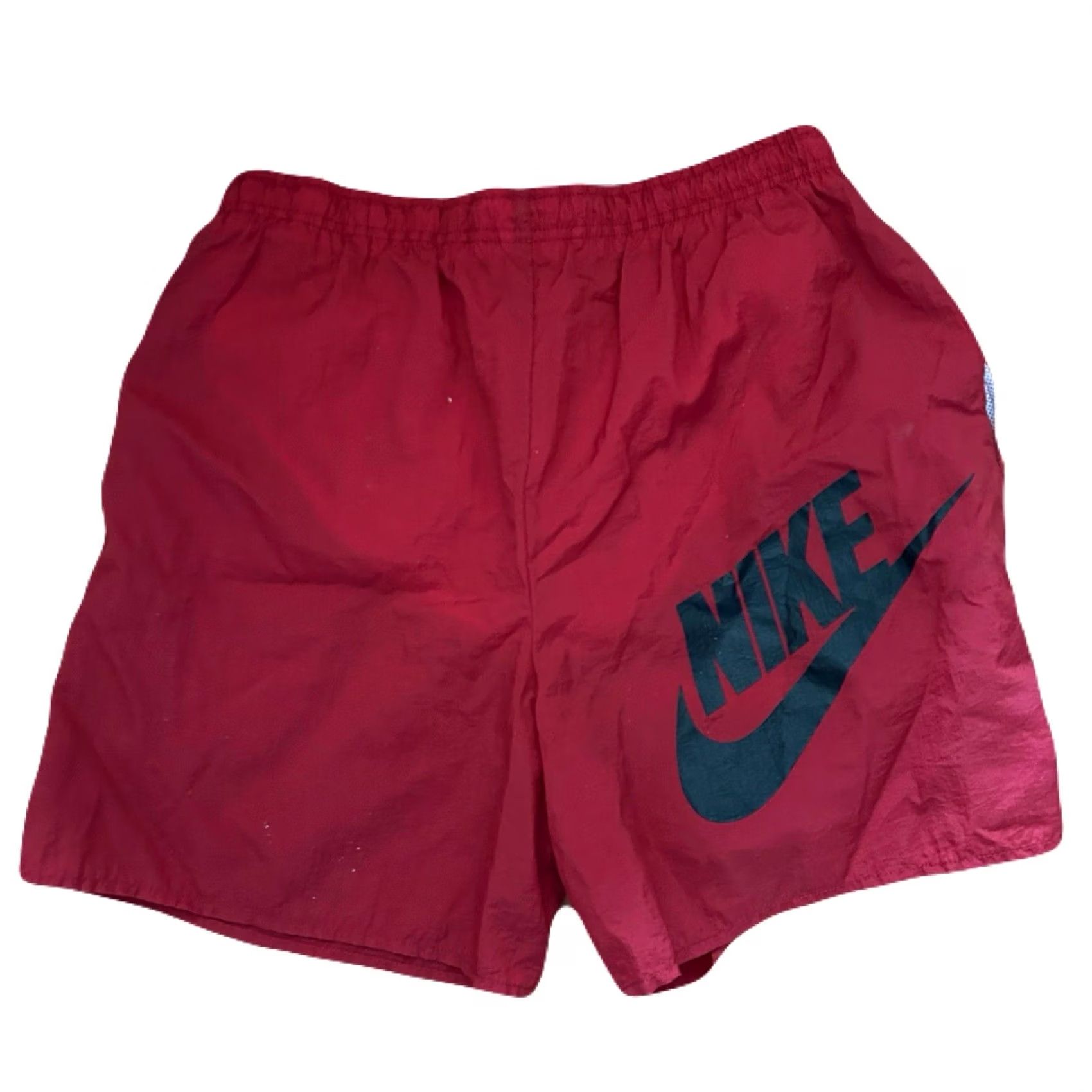 Nike VINTAGE Nike Nylon Shorts Men M Red 90s Athletic Activewear Short Size US 31 - 2 Thumbnail