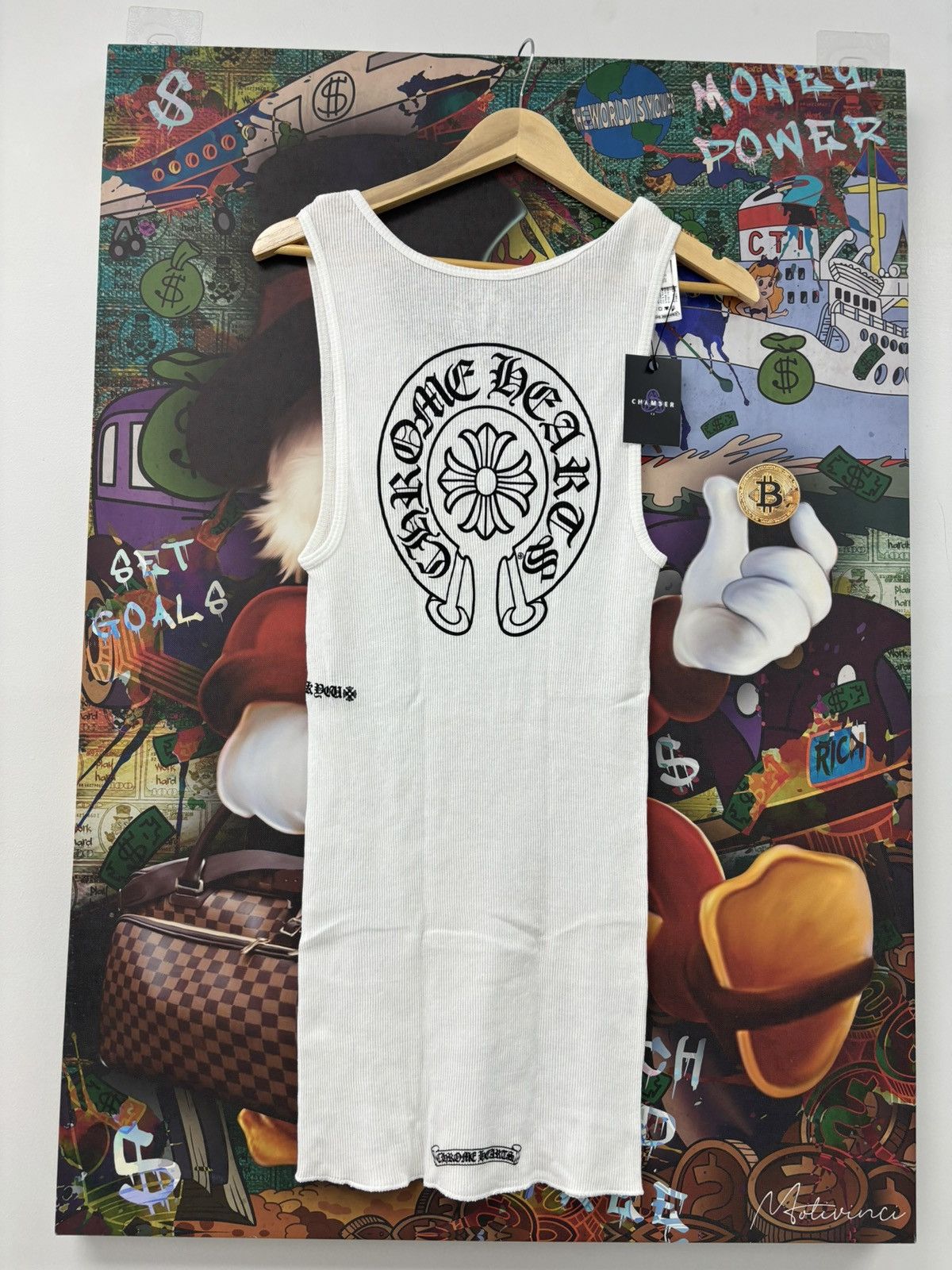 Chrome Hearts Chrome Hearts Tank top white horseshoe large Size L / US 10 / IT 46 - 2 Thumbnail