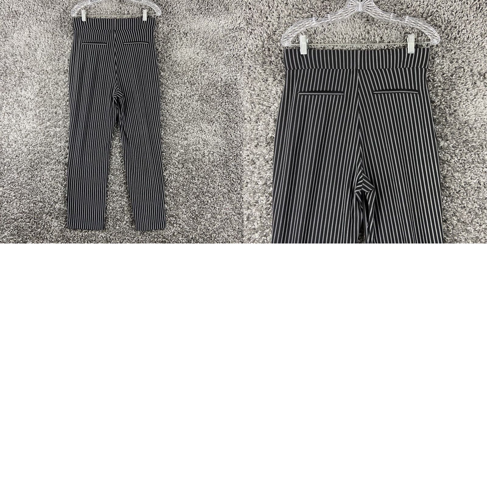 Vintage Hilary Radley Dress Pants Women M Black White Striped Pants - Women’s Medium Striped Trousers Size 32" / US 10 / IT 46 - 8 Thumbnail