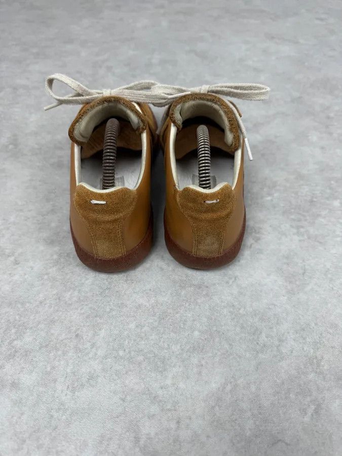 Maison Margiela Maison Margiela Replica Mustard Leather Army Sneakers Size US 7 / EU 40 - 4 Thumbnail