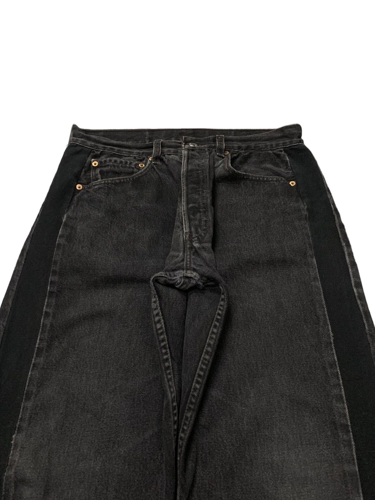 Japanese Brand Levis Baggy Y2k Balenciaga Wide Leg Style Distressed (AC38) Size US 31 - 7 Thumbnail