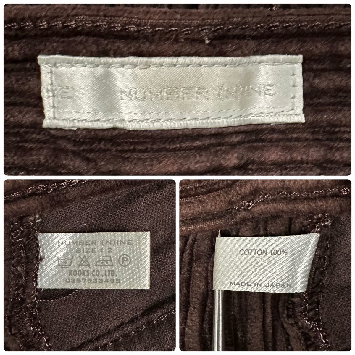 Japanese Brand FW02 Number N(n)ine Nowhere Man Corduroy Pants Size US 29 - 3 Thumbnail