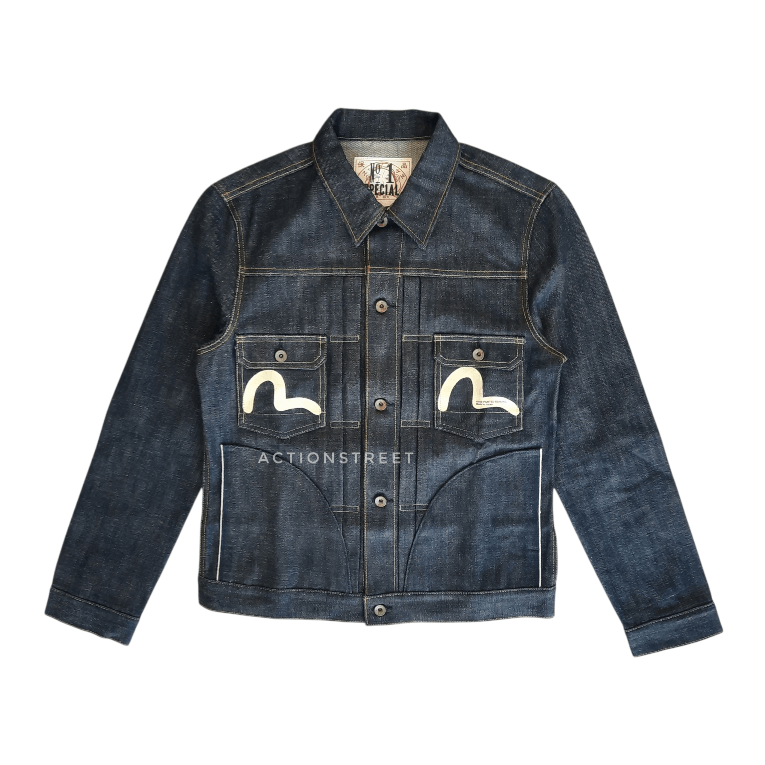 Evisu ⚙️ Evisu special No 1 indigo 15.5oz type 2 denim jacket Size US L / EU 52-54 / 3 - 1 Thumbnail