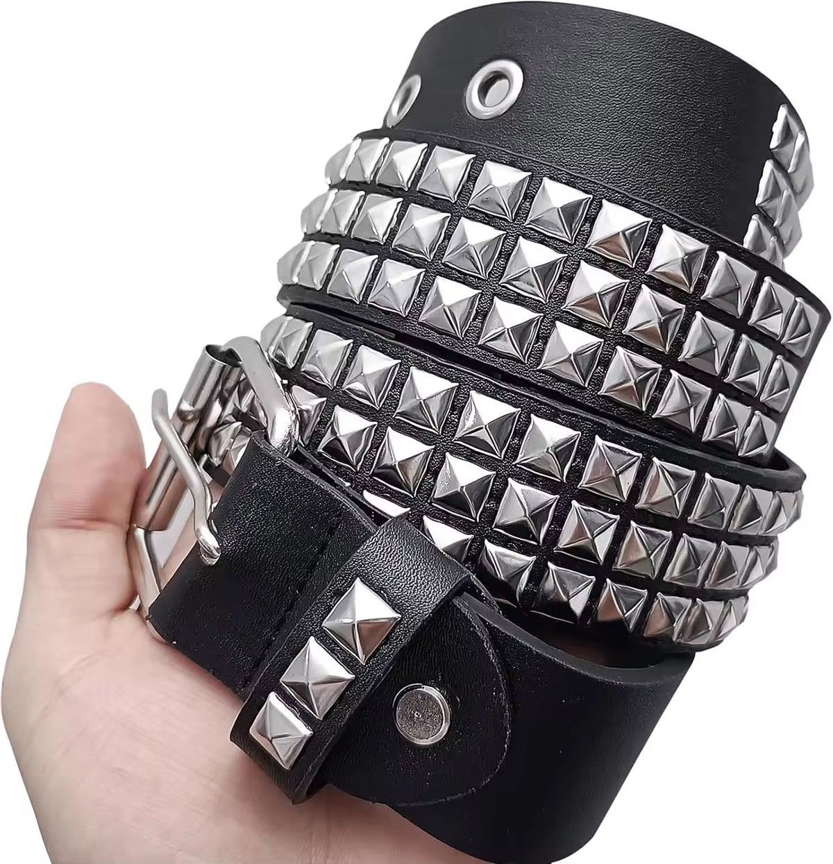 Tornado Mart Embossed Python Leather Western Belt Rare Y2K