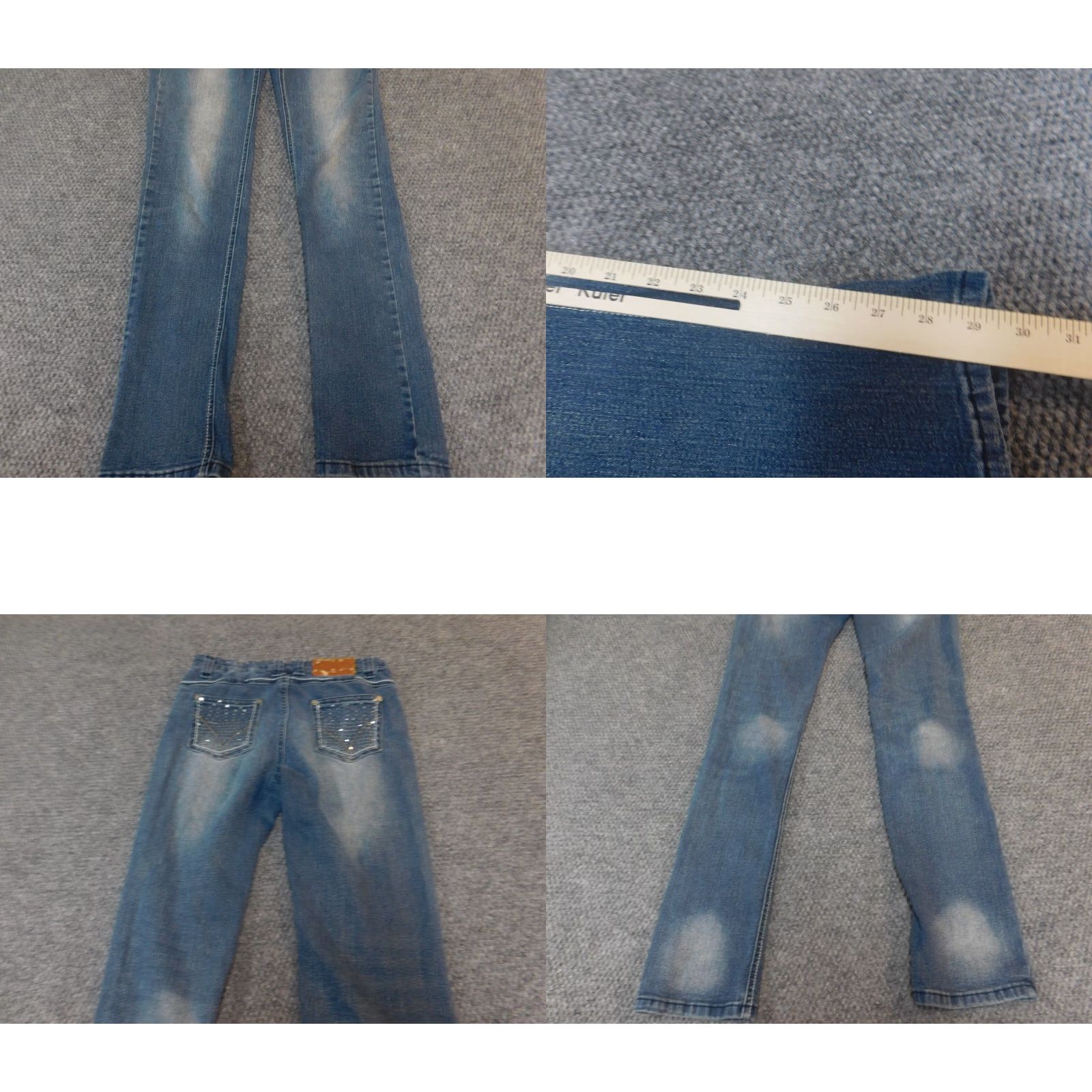 Vintage VIGOSS Jeans 28x29 Denim Straight Jeans for Teens Boys Genders Regular 28 Inseam 29 Blue Denim Size 28" / US 6 / IT 42 - 8 Thumbnail