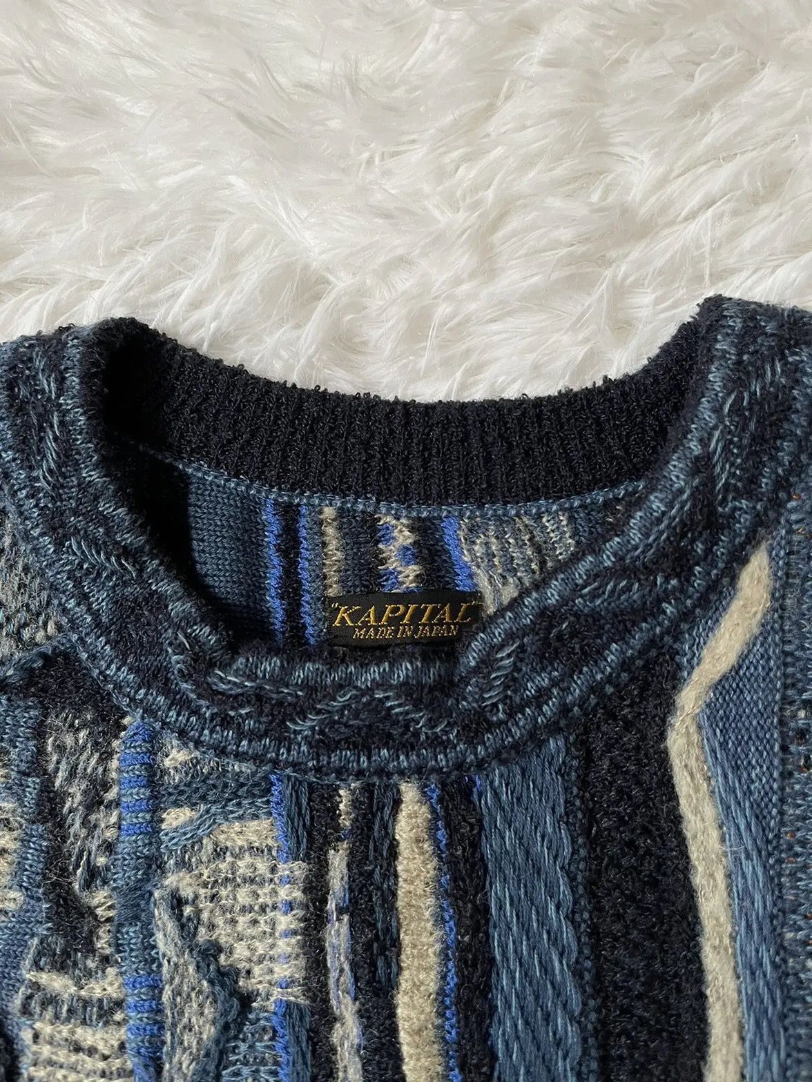 Kapital Kapital 7G Knit Gaudy Boro Sweater Size US L / EU 52-54 / 3 - 4 Thumbnail