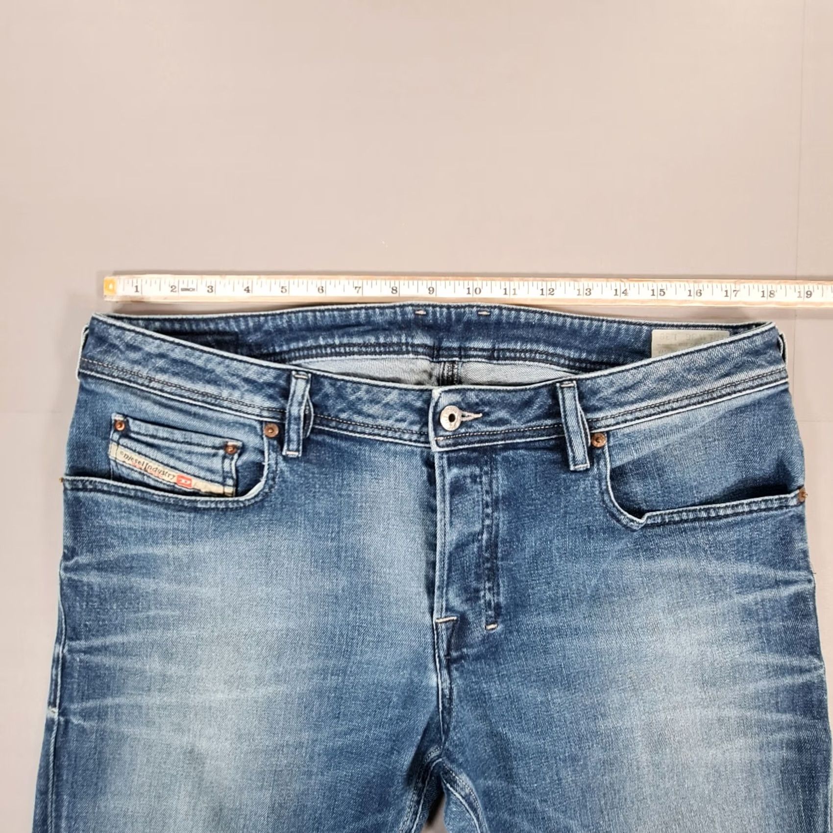 Diesel Diesel Zatiny Jeans Mens Bootcut Denim Stretch 5-Pocket Logo Blue W36 L28 Regular Shirt? Size US 36 / EU 52 - 6 Thumbnail
