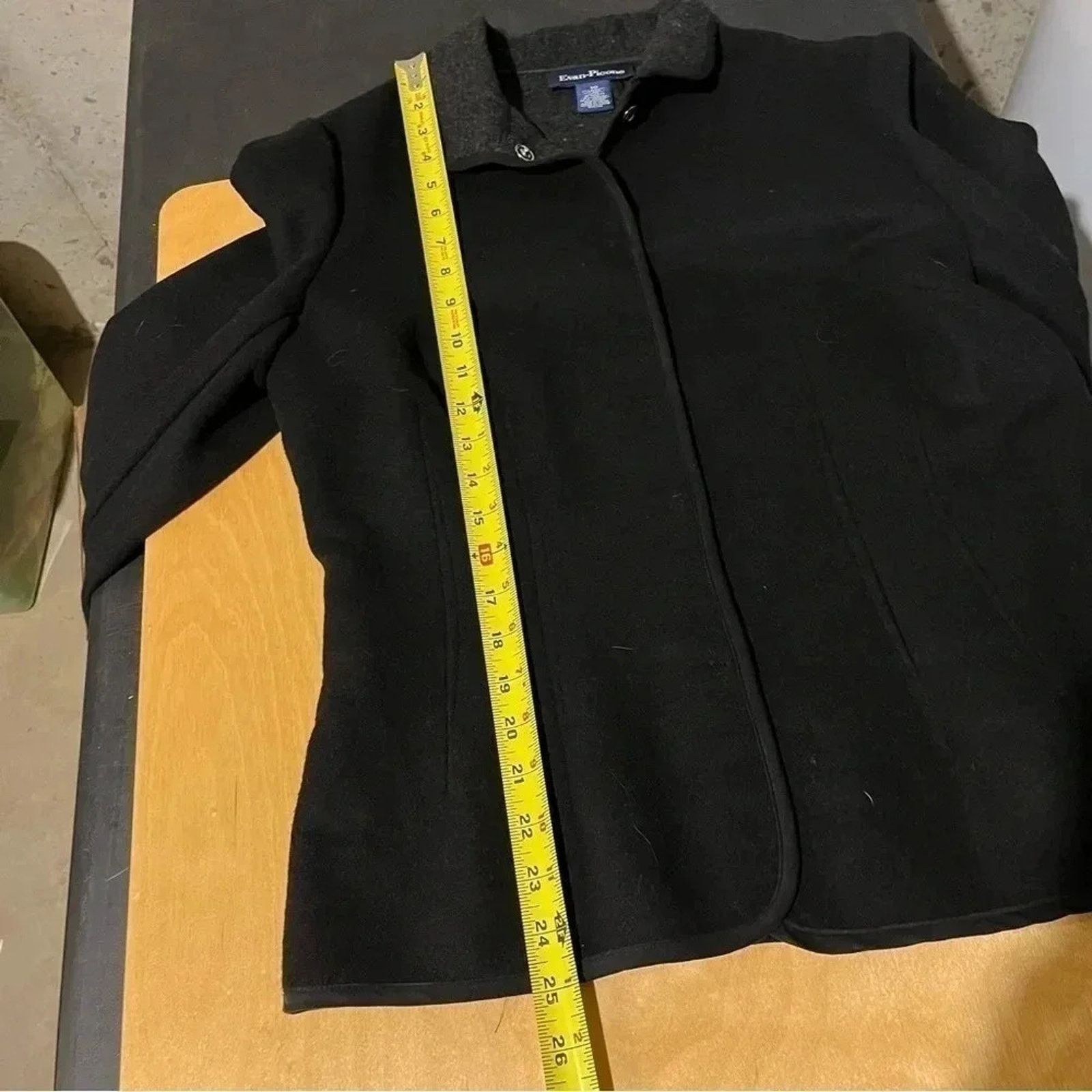 Evan Picone Evan Picone NWT Black snap front wool blend jacket, Size 10 Size L / US 10 / IT 46 - 7 Thumbnail