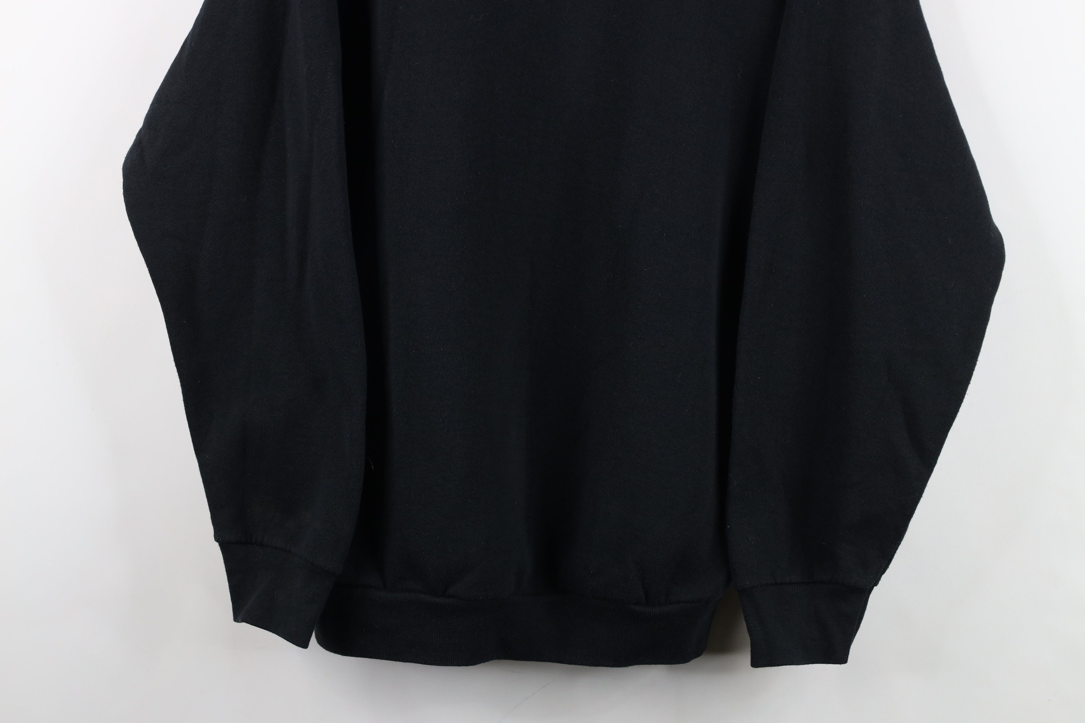 Vintage Vintage 90s Streetwear Heavyweight Crewneck Sweatshirt Black Size L / US 10 / IT 46 - 3 Thumbnail