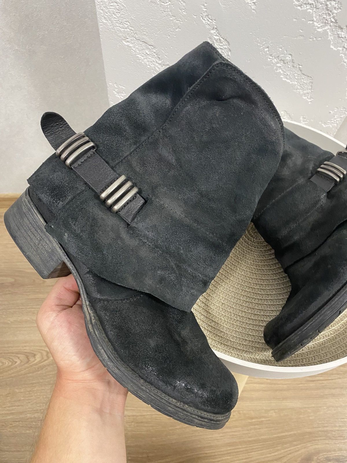 Other Vintage Avantgarde Y2K Grange A.S.98 Style Boho Boots ASH Size US 10 / IT 40 - 2 Thumbnail
