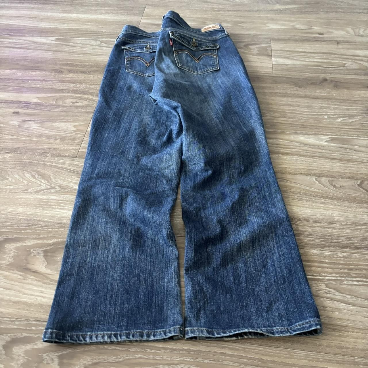 Levi's Crazy Vintage Y2K/2000s Grunge Dark Wash Levis Denim Jeans! 30x26 Size US 30 / EU 46 - 4 Thumbnail