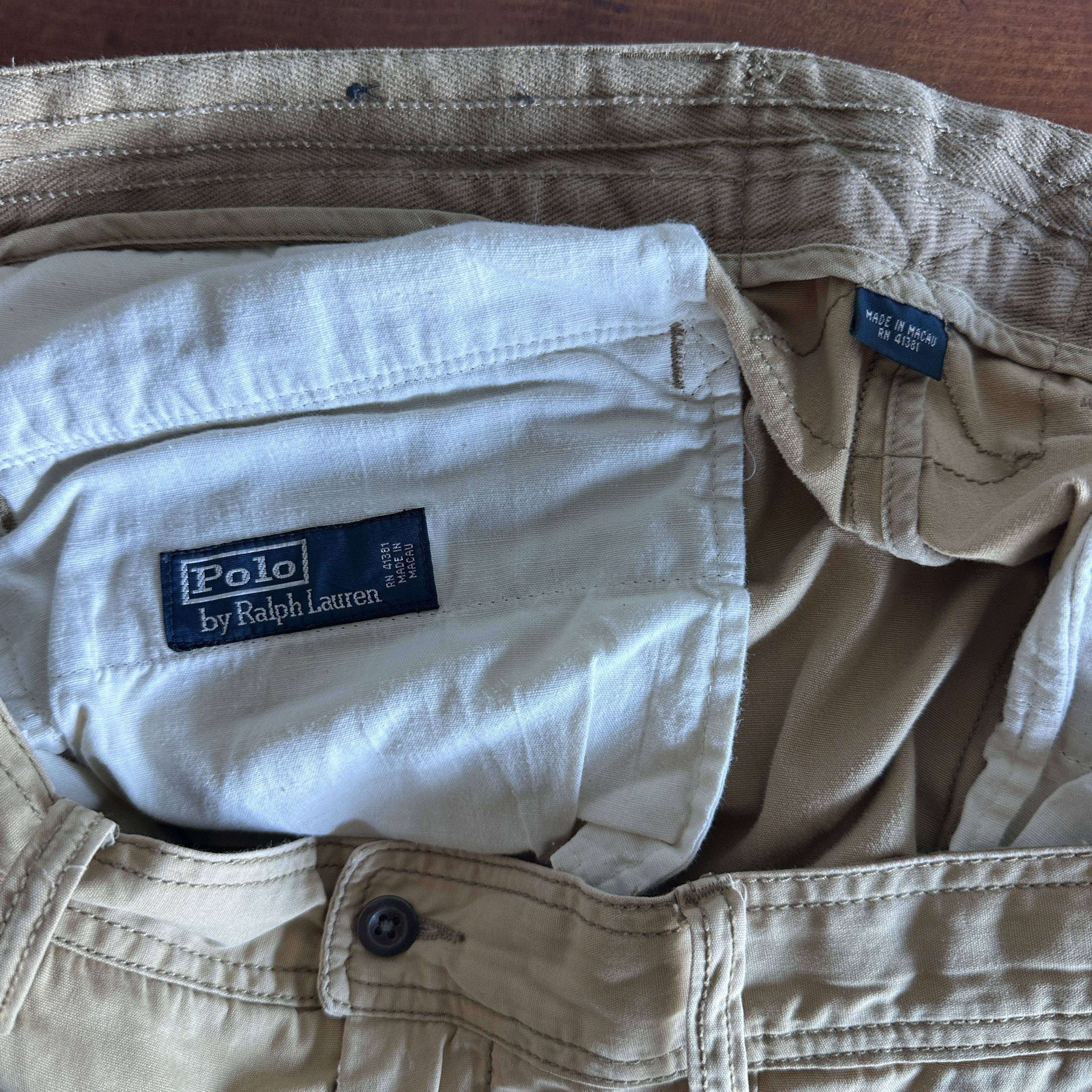 Polo Ralph Lauren Vtg Polo Ralph Lauren Cargo Shorts Side Tabs Military Size US 40 / EU 56 - 11 Thumbnail